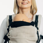 Ebony Black Baby Carrier Hood by LennyLamb LennyLamb