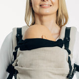 Ebony Black Baby Carrier Hood by LennyLamb LennyLamb