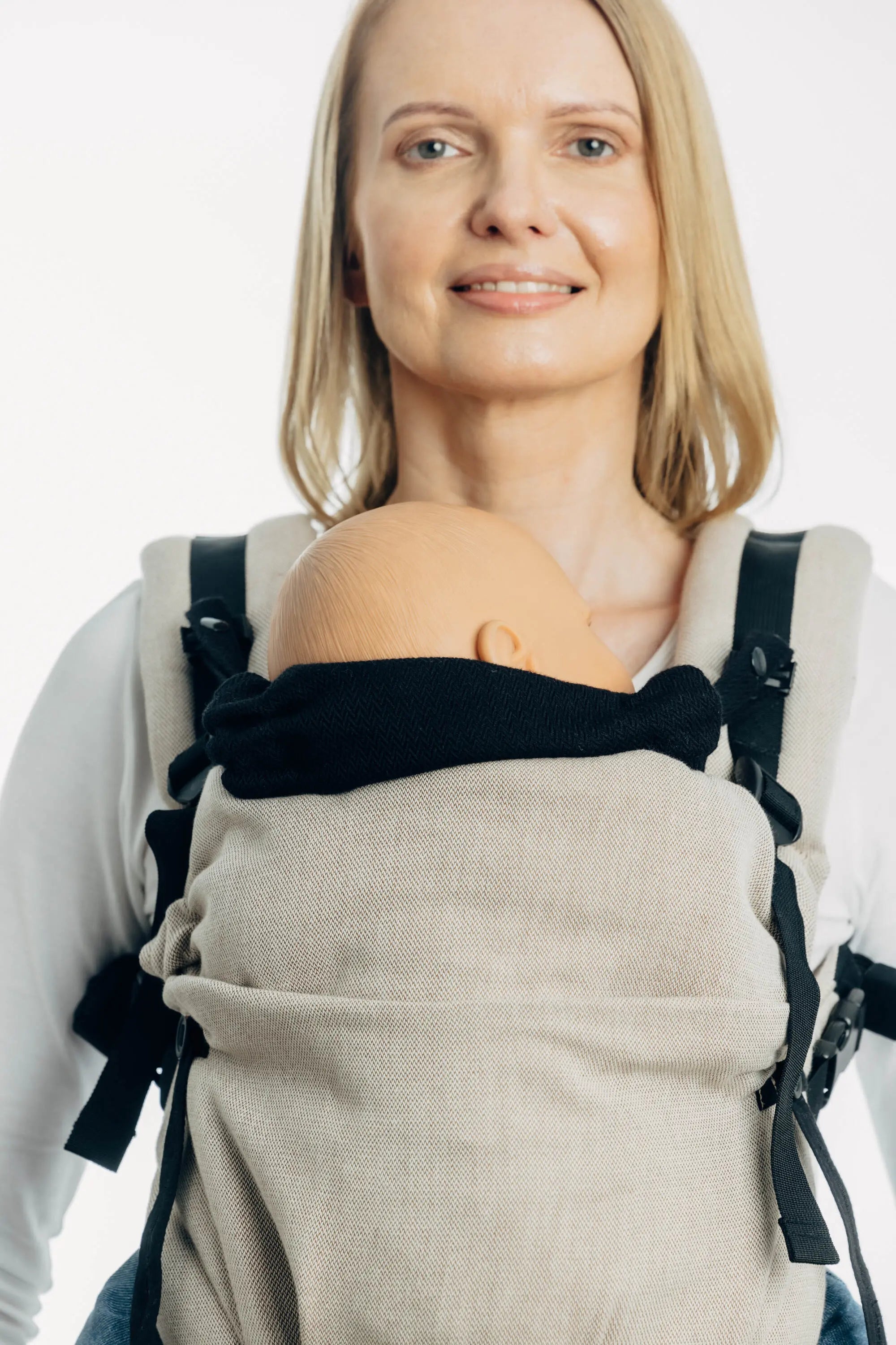 Ebony Black Baby Carrier Hood by LennyLamb LennyLamb