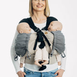 Ombre Grey Baby Carrier Hood By Lennylamb
