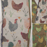 Chickens Exclusive 1m Fabric Piece by LennyLamb x Little Zen One