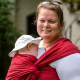 Prima Ruby Red Woven Wrap by Didymos