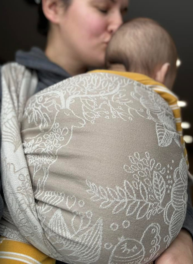 Magic Forest Almond Woven Wrap by Didymos Didymos at Little Zen One
