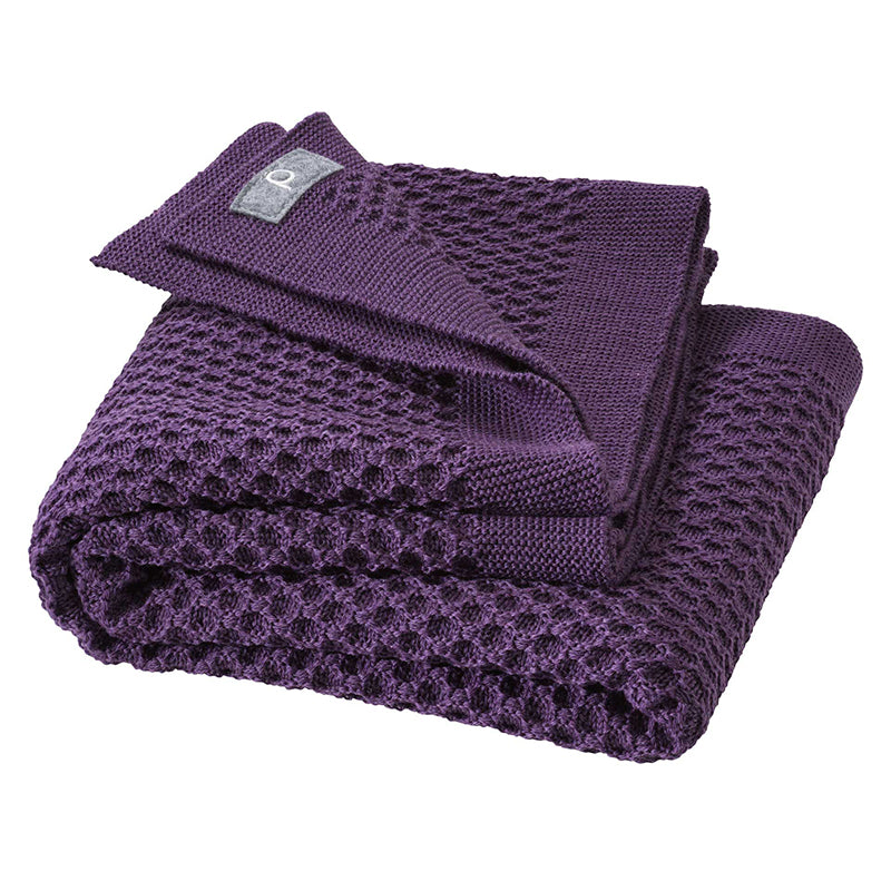 Disana Honeycomb Blanket - Aubergine Disana at Little Zen One