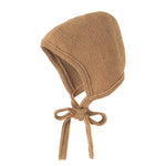 Disana Caramel Knitted Bonnet Disana at Little Zen One