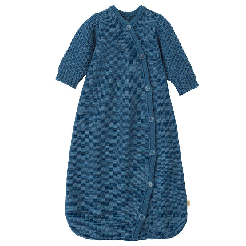 Disana Long-Sleeve Sleeping Bag - Dusty Blue Disana at Little Zen One