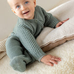 Disana Long-Sleeve Sleeping Bag - Dusty Blue Disana at Little Zen One