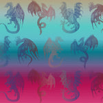 Dragon Blaze Fabric Piece by LennyLamb LennyLamb at Little Zen One