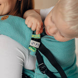 Ombre Green Drool Pads & Reach Straps by LennyLamb