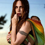 Gold Rainbow Woven Wrap by Girasol Girasol