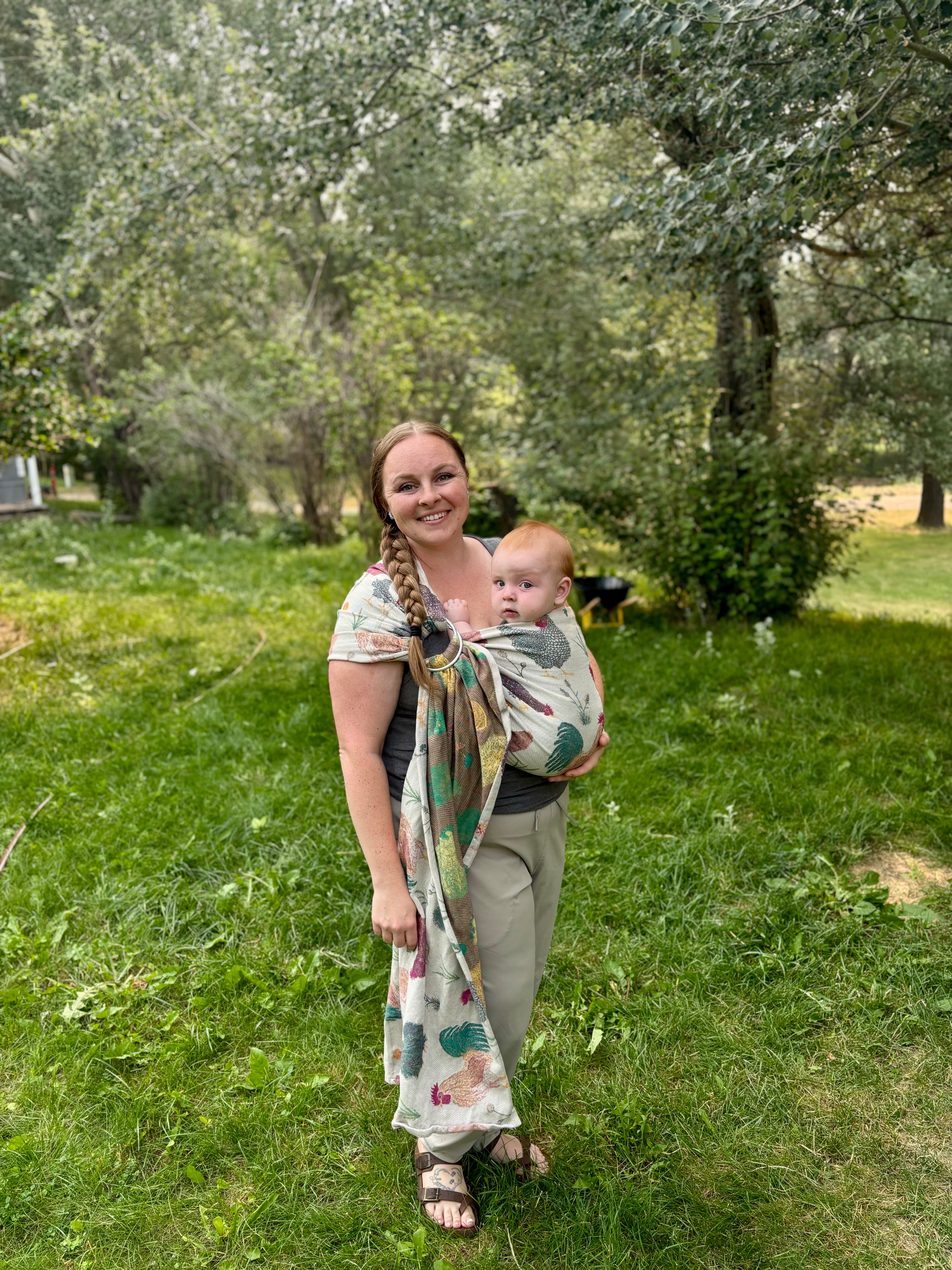 Chickens Exclusive by LennyLamb x Little Zen One Ring Sling LennyLamb