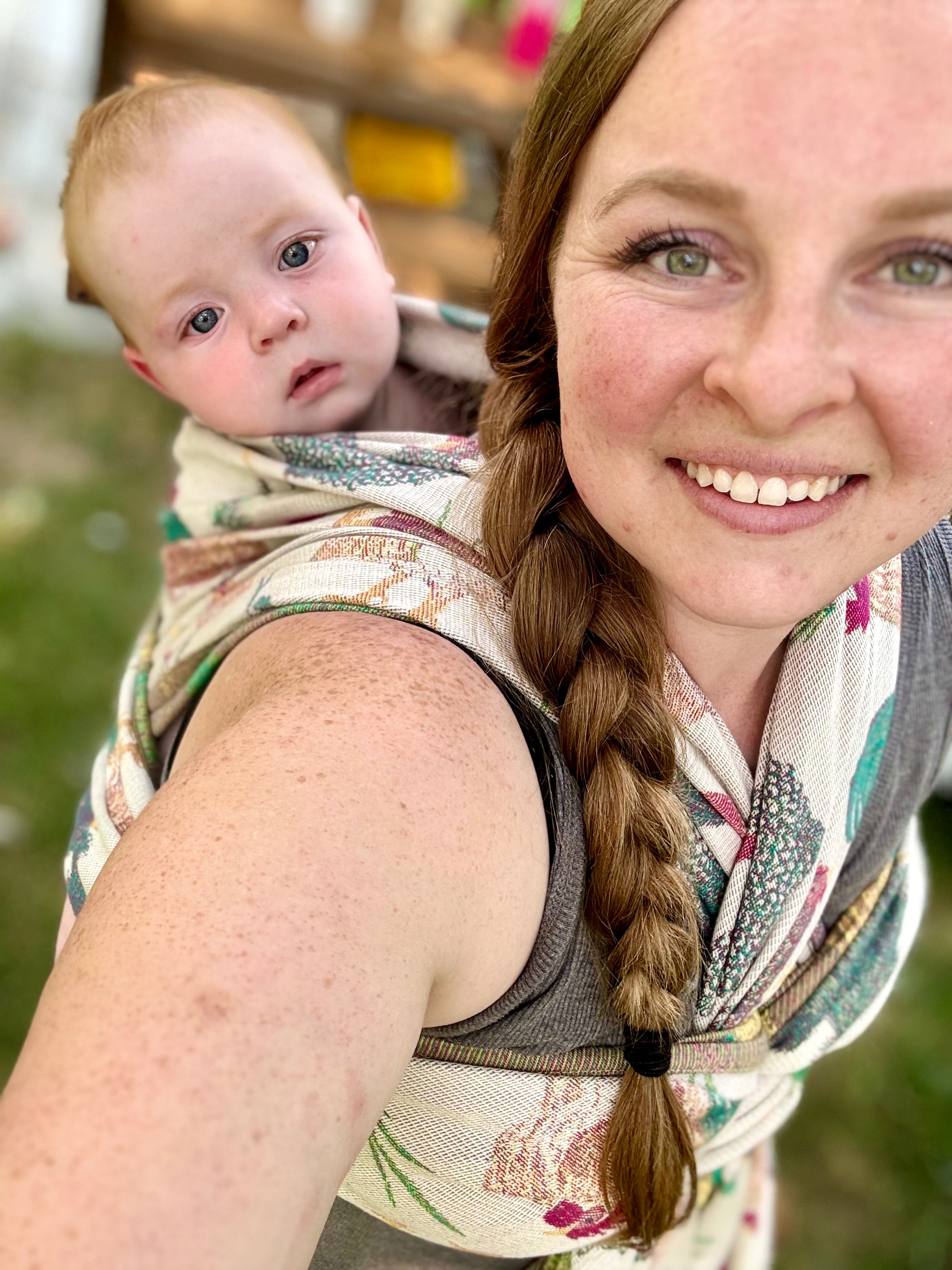 LennyLamb Chickens Woven Baby Wrap | Cotton – Little Zen One
