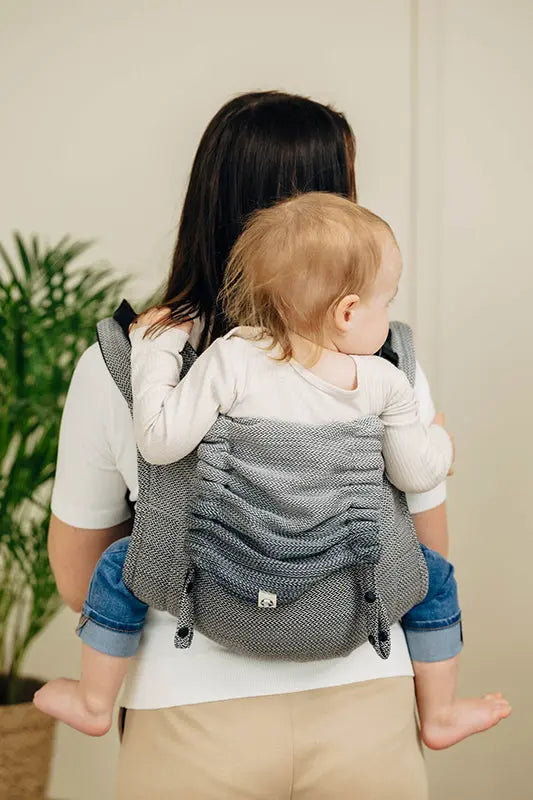 Herringbone Ombre Grey Toddler Onbuhimo PRO by LennyLamb LennyLamb