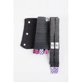 Ombre Grey Drool Pads & Reach Straps by LennyLamb