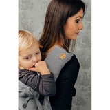Ombre Grey Drool Pads & Reach Straps by LennyLamb
