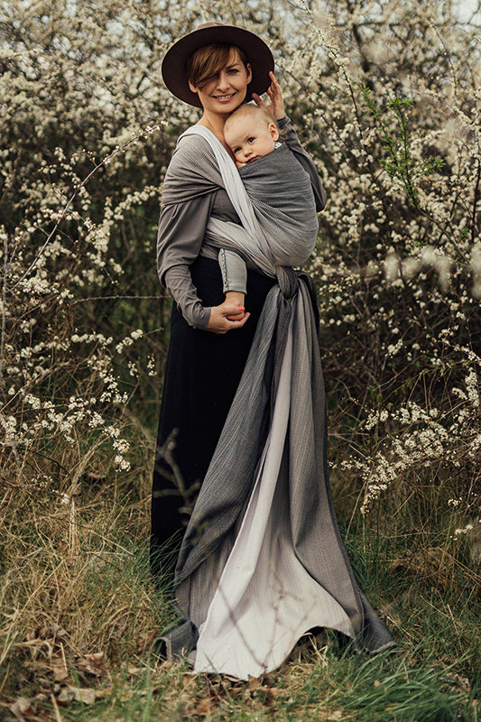 Little Herringbone Ombre Ragtime Woven Wrap by LennyLamb LennyLamb at Little Zen One