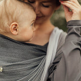 Little Herringbone Ombre Ragtime Woven Wrap by LennyLamb LennyLamb at Little Zen One