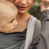 Little Herringbone Ombre Ragtime Woven Wrap by LennyLamb LennyLamb at Little Zen One