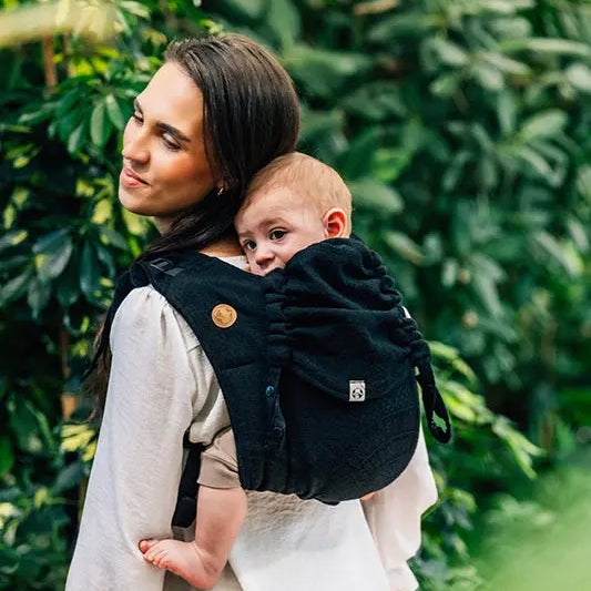 Peacock's Tail Pitch Black Toddler Onbuhimo PRO by LennyLamb LennyLamb