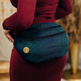 Peacock's Tail Quantum Large Waist Bag by LennyLamb