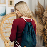 Peacock's Tail Quantum Sackpack by LennyLamb