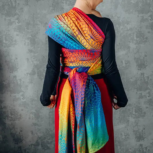 Rainbow Lotus Woven Wrap by LennyLamb LennyLamb