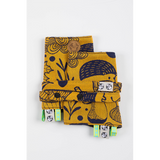 Under The Leaves - Golden Autumn Drool Pads & Reach Straps by LennyLamb