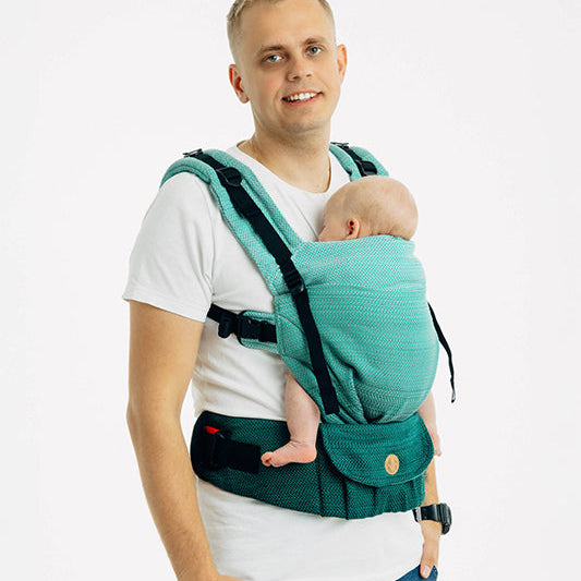 Little Herringbone Ombre Green LennyUpGrade Pro by Lenny Lamb LennyLamb at Little Zen One