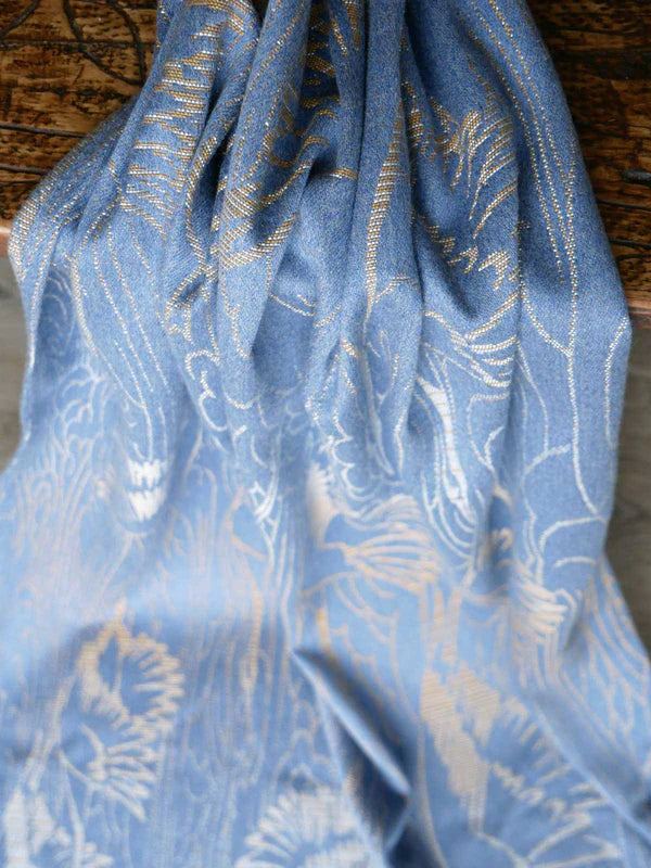 Cranes Soar Woven Wrap by Oscha Oscha