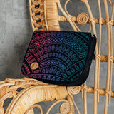 Peacock's Tail Black Opal 2 in 1 City Bag by LennyLamb