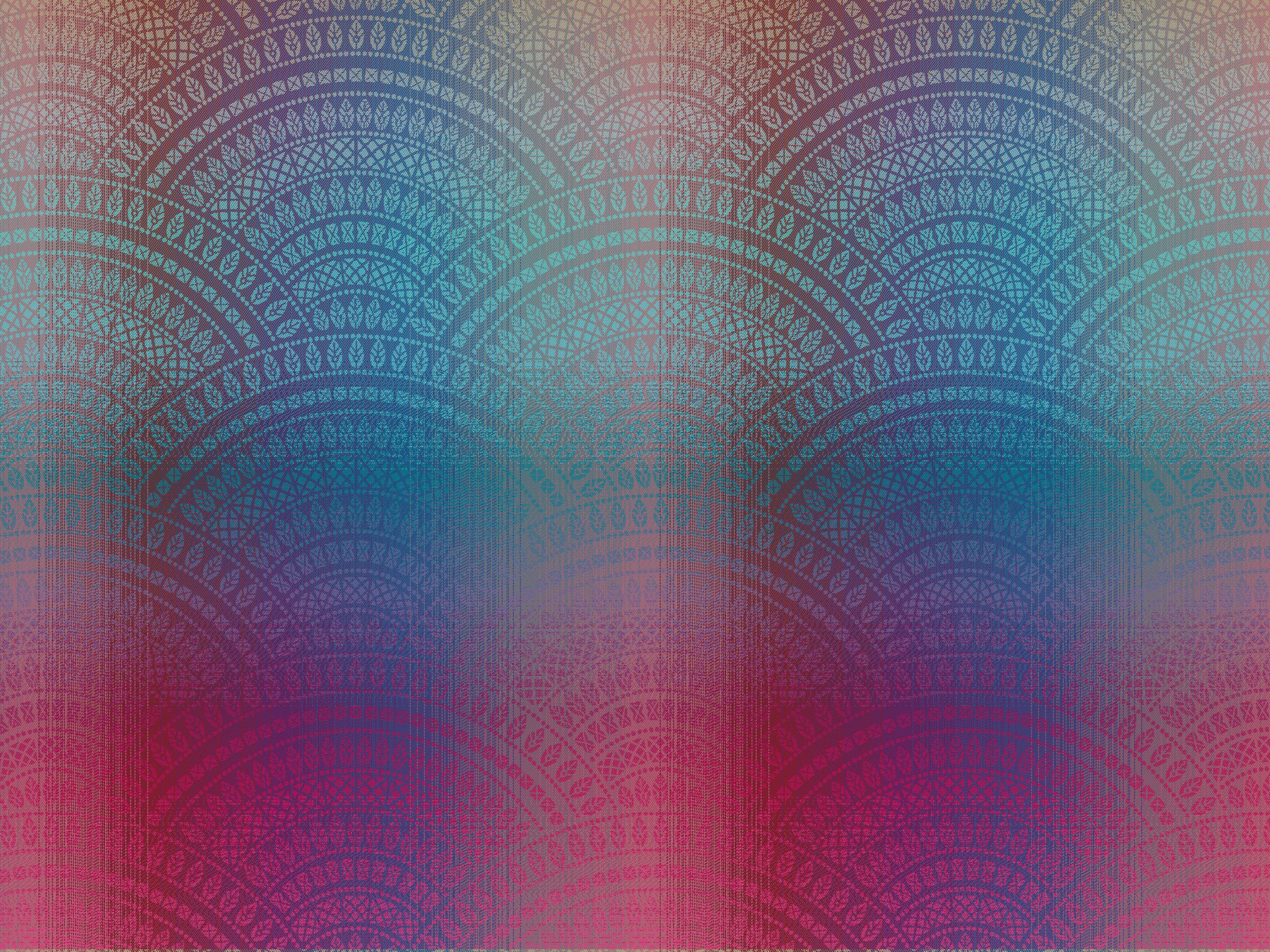 Gradient pattern with blue and pink colors on a geometric design background