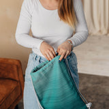 Ombre Green Sackpack by LennyLamb