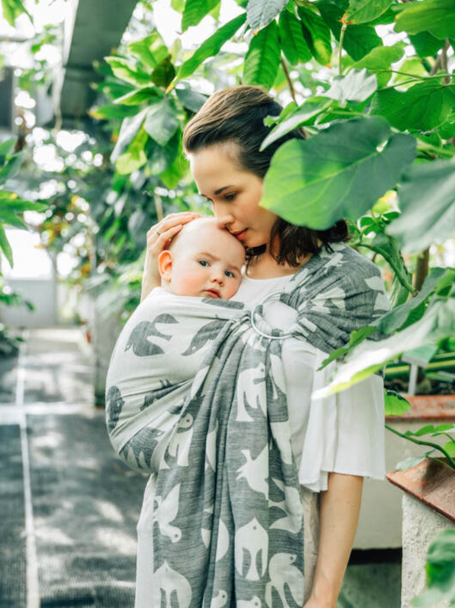 Birdy White Noise Ring Sling by LennyLamb LennyLamb