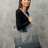 Ombre Grey Shoulder Bag by LennyLamb