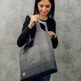 Ombre Grey Shoulder Bag by LennyLamb