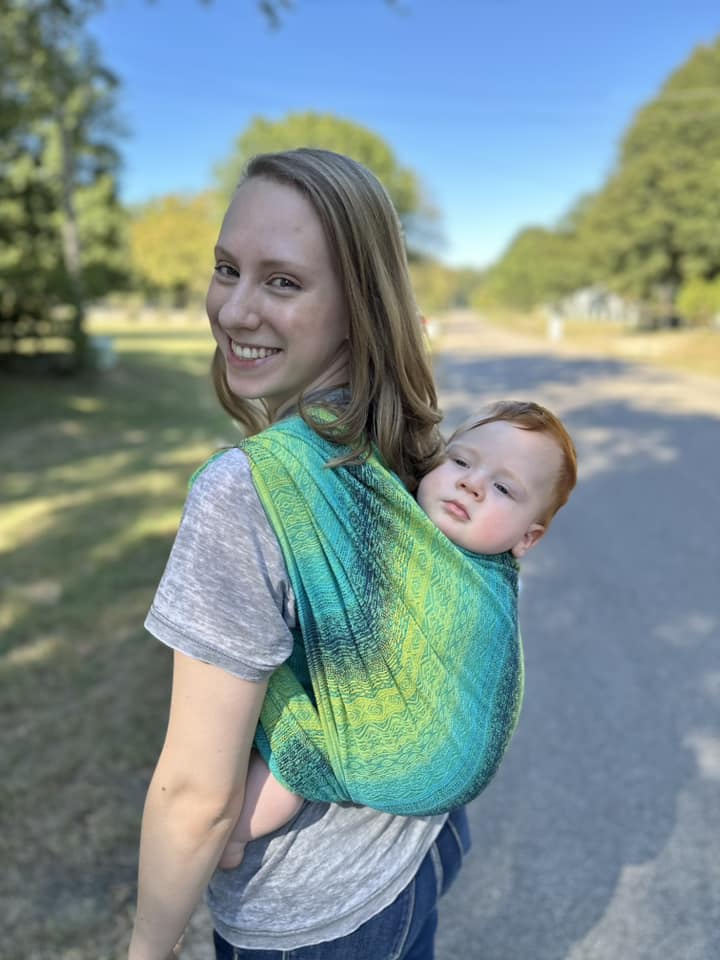 Ada Malachite Woven Wrap by Didymos Didymos at Little Zen One