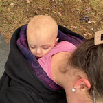 Babywearing Hoodie Wild Wine Bouquet by LennyLamb LennyLamb at Little Zen One