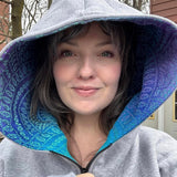 Babywearing Hoodie Peacock's Tail Fantasy by LennyLamb LennyLamb at Little Zen One