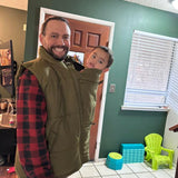 Mamalila Stockholm Khaki Unisex Babywearing Vest Mamalila at Little Zen One