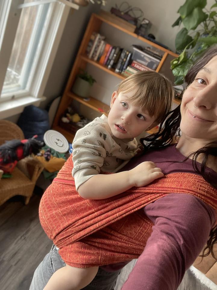 Prima Ruby Mandarine Woven Wrap by Didymos - Little Zen One