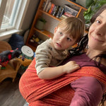 Prima Ruby Mandarine Woven Wrap by Didymos Didymos at Little Zen One