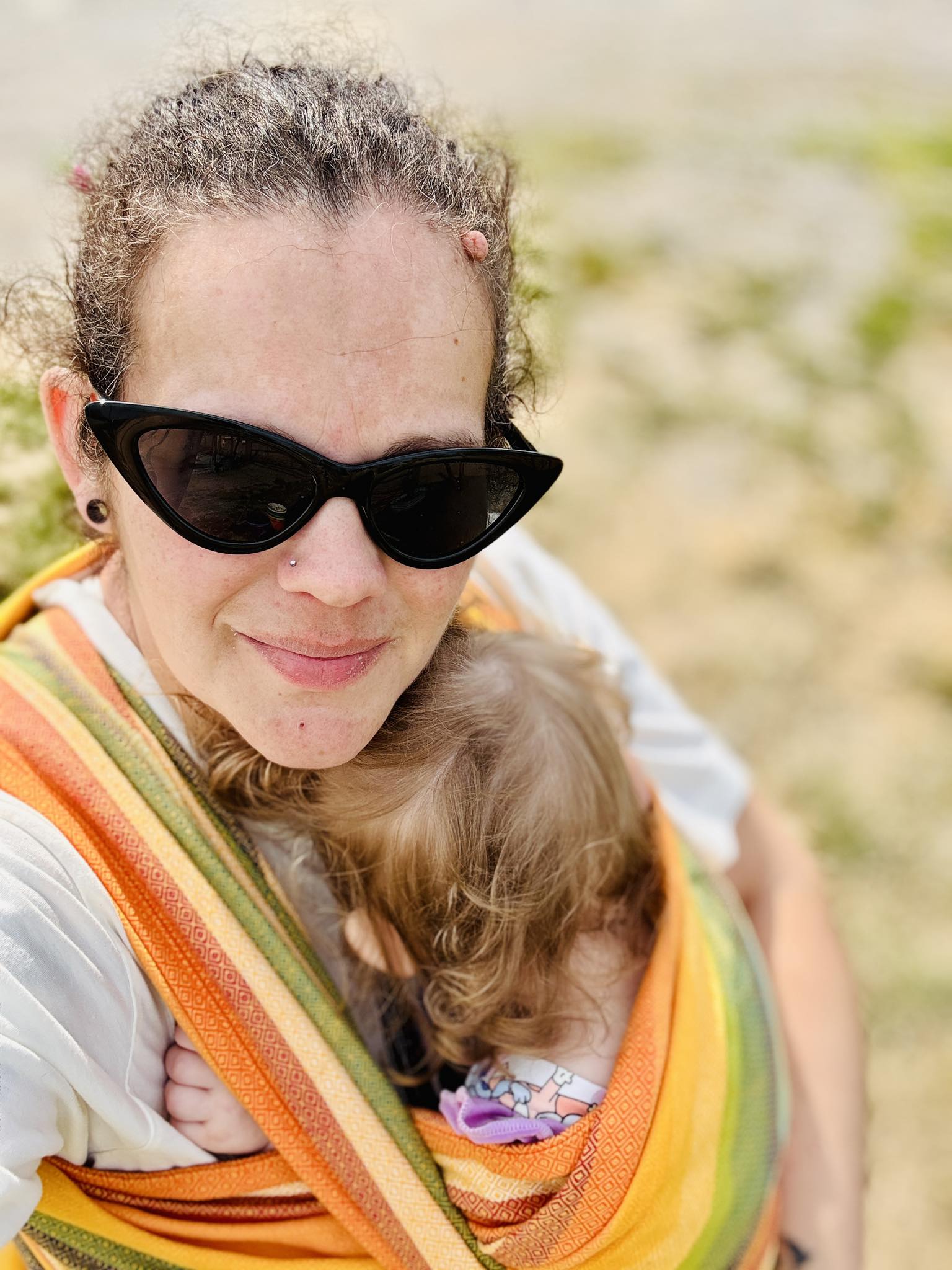 Alegria fusion de Oro Woven Wrap by Girasol Girasol at Little Zen One