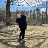 Angel Wings Babywearing Softshell Jacket Black Angel Wings at Little Zen One