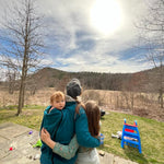 Angel Wings Babywearing Sweatshirt Teal Angel Wings at Little Zen One