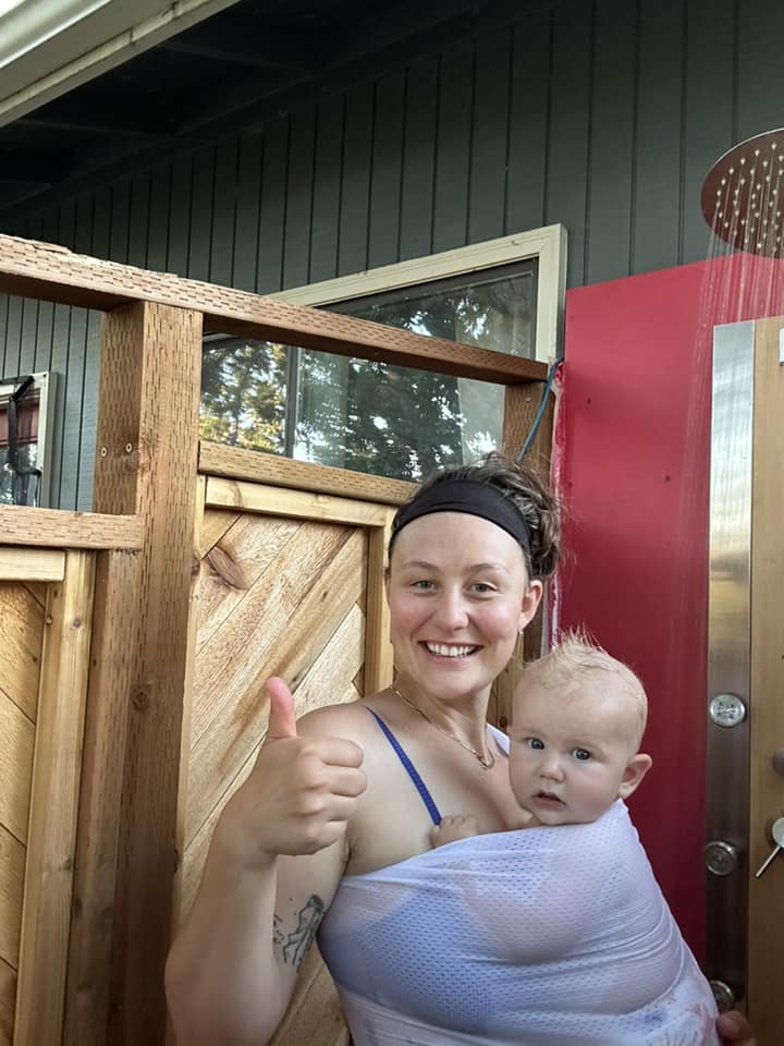 White Wave Water Ring Sling by Beachfront Baby Beachfront Baby at Little Zen One