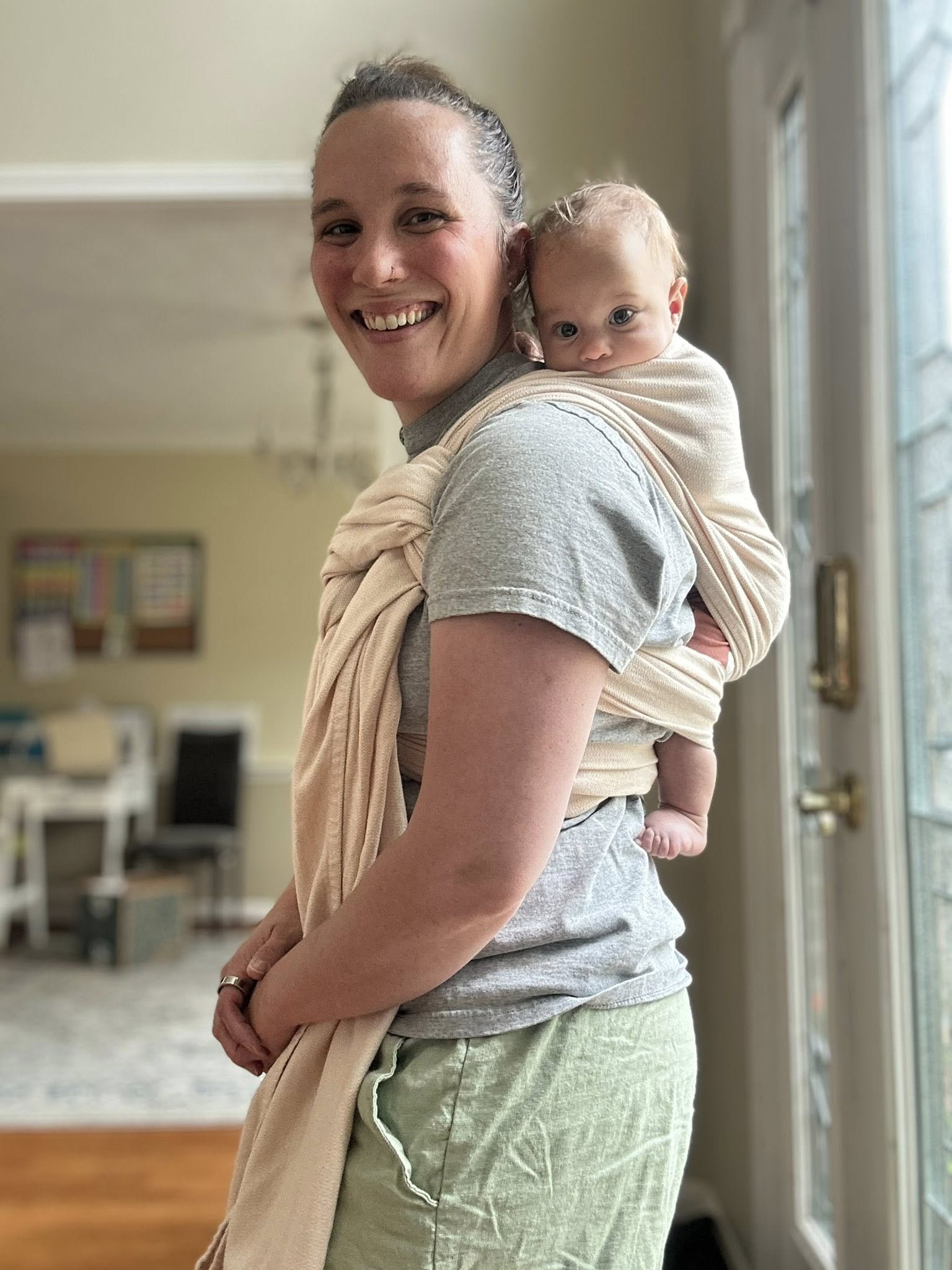 Rosy Pepper Woven Wrap by Girasol Girasol at Little Zen One