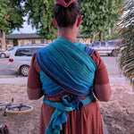 Starry Night Ocean Woven Wrap by Oscha Oscha at Little Zen One