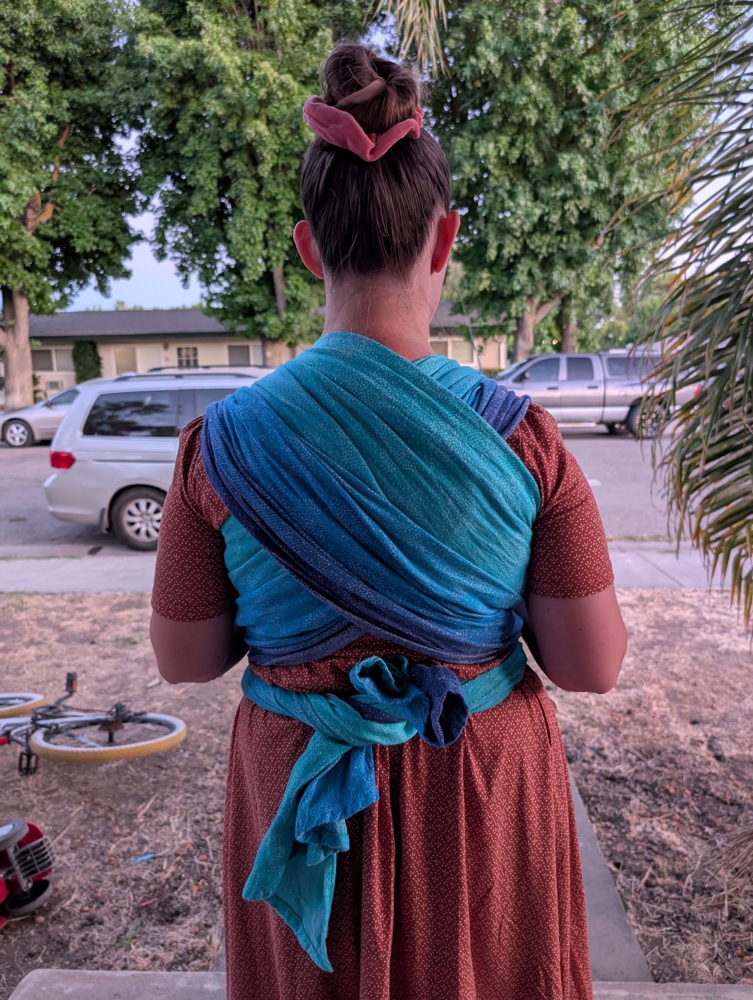 Starry Night Ocean Woven Wrap by Oscha Oscha at Little Zen One