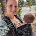 Blue Blossom Woven Wrap by Didymos Didymos at Little Zen One