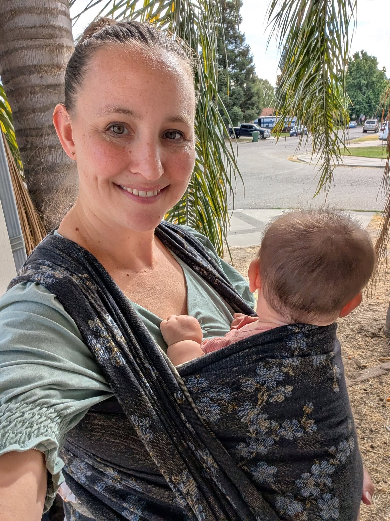 Blue Blossom Woven Wrap by Didymos Didymos at Little Zen One